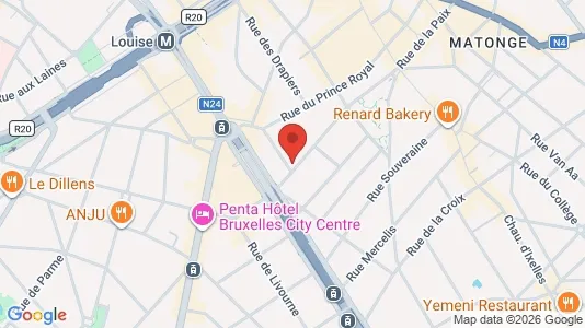 Apartments for rent i Brussels Elsene - kort over placeringen