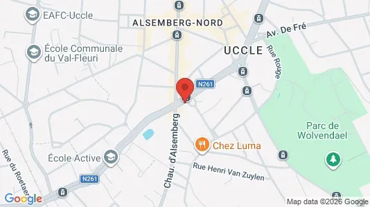 Apartments for rent i Brussels Ukkel - kort over placeringen