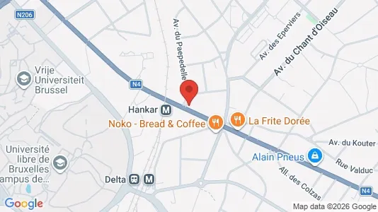 Apartments for rent i Brussels Oudergem - kort over placeringen