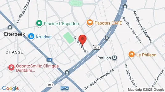 Apartments for rent i Brussels Etterbeek - kort over placeringen