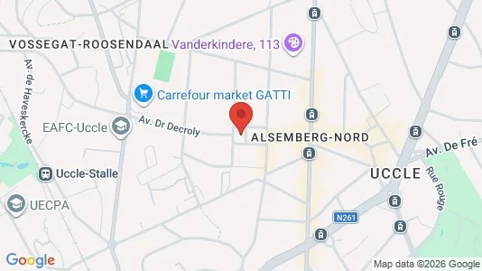 Apartments for rent i Brussels Ukkel - kort over placeringen
