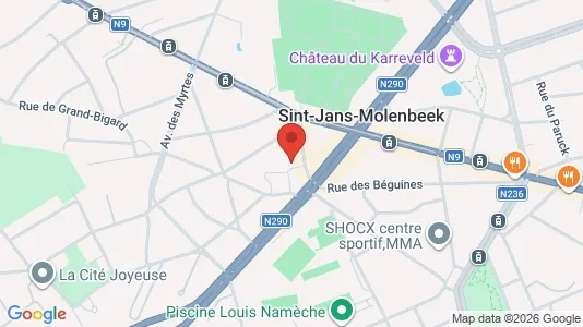 Apartments for rent i Brussels Sint-Jans-Molenbeek - kort over placeringen