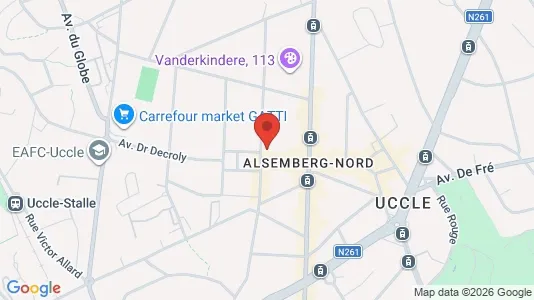 Apartments for rent i Brussels Ukkel - kort over placeringen