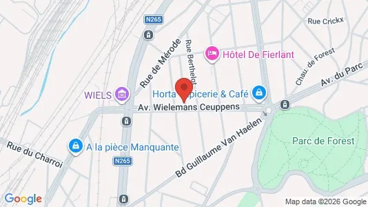 Apartments for rent i Brussels Vorst - kort over placeringen