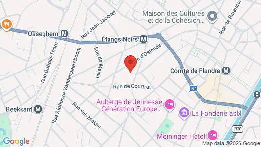 Apartments for rent i Brussels Sint-Jans-Molenbeek - kort over placeringen