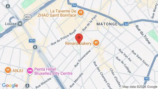 Apartments for rent i Brussels Elsene - kort over placeringen
