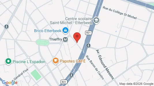 Apartments for rent i Brussels Etterbeek - kort over placeringen