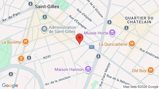 Apartments for rent i Brussels Sint-Gillis - kort over placeringen