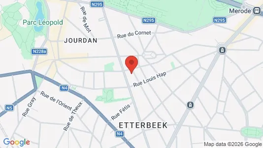 Apartments for rent i Brussels Etterbeek - kort over placeringen