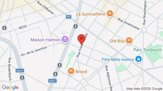Apartments for rent i Brussels Elsene - kort over placeringen