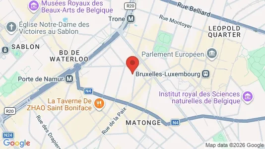 Apartments for rent i Brussels Elsene - kort over placeringen
