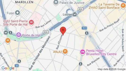 Apartments for rent i Brussels Sint-Gillis - kort over placeringen