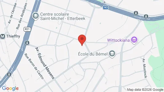 Apartments for rent i Brussels Sint-Pieters-Woluwe - kort over placeringen