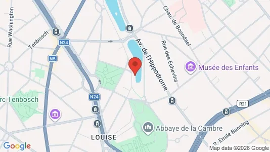 Apartments for rent i Brussels Elsene - kort over placeringen