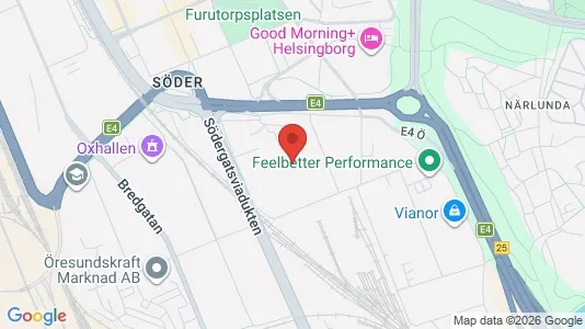 Apartments for rent i Helsingborg - kort over placeringen