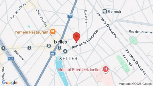 Apartments for rent i Brussels Elsene - kort over placeringen