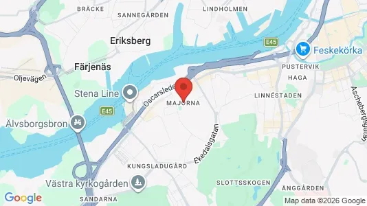 Apartments for rent i Majorna-Linné - kort over placeringen