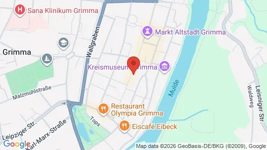 Apartments for rent i Leipzig - kort over placeringen
