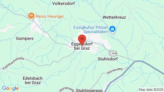 Apartments for rent i Eggersdorf bei Graz - kort over placeringen