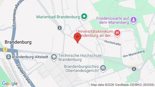 Apartments for rent i Brandenburg an der Havel - kort over placeringen