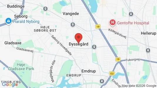 Houses for rent i Dyssegård - kort over placeringen