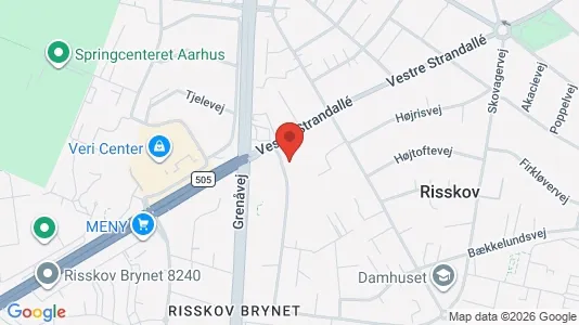 Apartments for rent i Risskov - kort over placeringen
