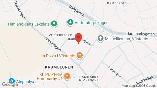 Apartments for rent i Västerås - kort over placeringen