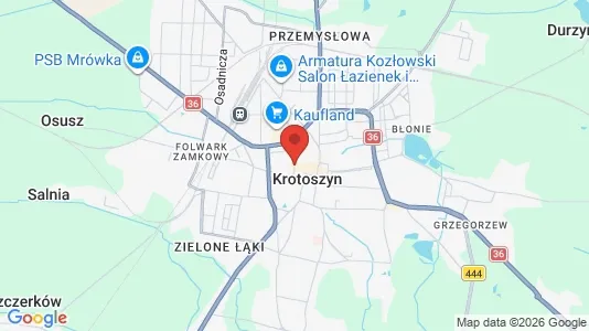 Apartments for rent i Krotoszyński - kort over placeringen