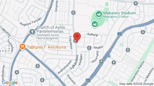 Apartments for rent i Nicosia Egkomi - kort over placeringen