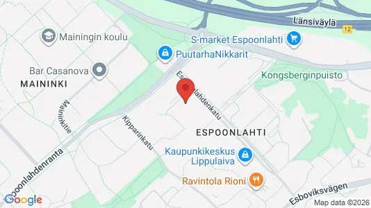 Apartments for rent i Espoo - kort over placeringen
