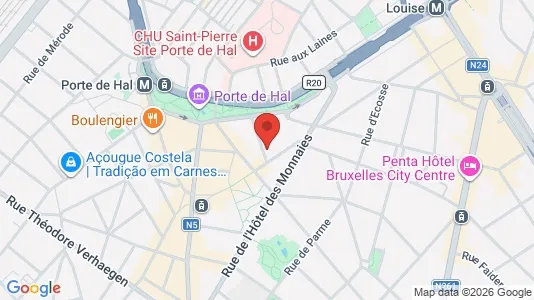 Apartments for rent i Brussels Sint-Gillis - kort over placeringen
