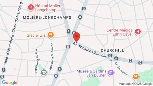 Apartments for rent i Brussels Ukkel - kort over placeringen
