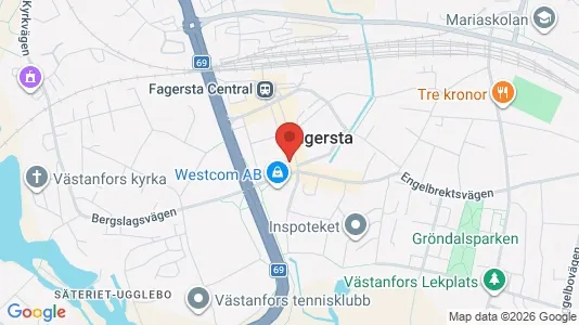 Apartments for rent in Fagersta - Photo from Google Street View