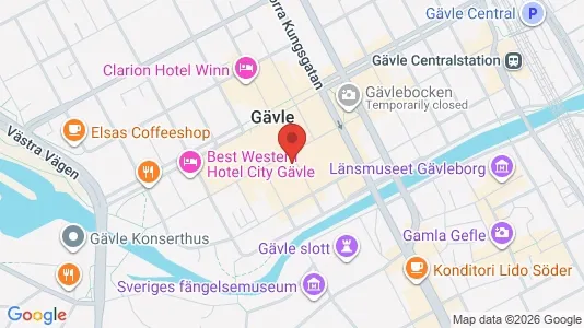 Apartments for rent i Gävle - kort over placeringen