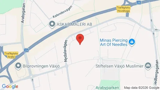 Apartments for rent i Växjö - kort over placeringen