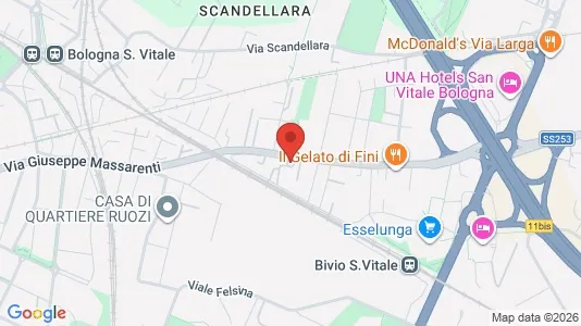 Apartments for rent i Bologna - kort over placeringen