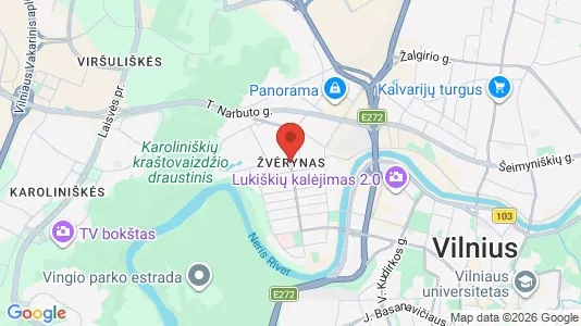 Apartments for rent in Vilnius Žvėrynas - Photo from Google Street View