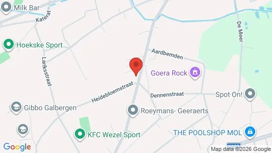 Apartments for rent i Mol - kort over placeringen