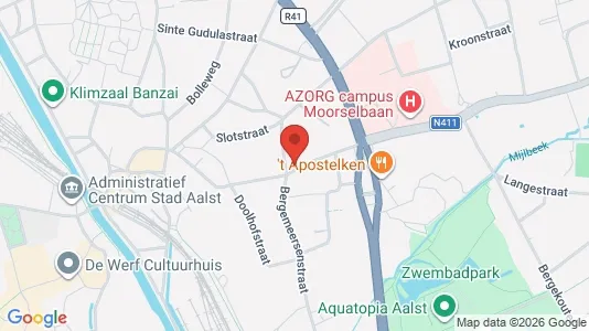 Apartments for rent i Aalst - kort over placeringen