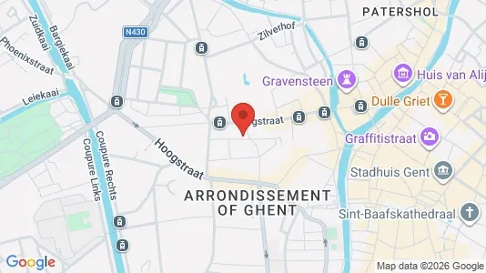 Apartments for rent i Stad Gent - kort over placeringen