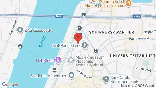 Apartments for rent i Stad Antwerp - kort over placeringen