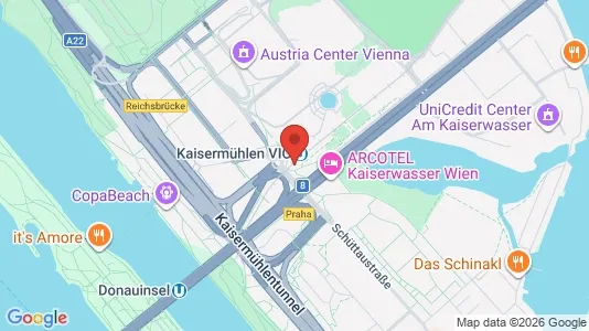 Apartments for rent i Vienna Donaustadt - kort over placeringen