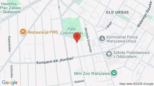 Apartments for rent i Warszawa Ursus - kort over placeringen