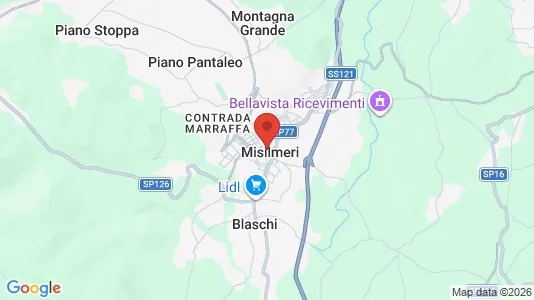 Apartments for rent i Misilmeri - kort over placeringen