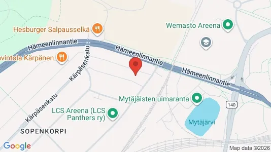 Apartments for rent i Lahti - kort over placeringen