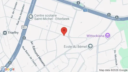 Apartments for rent i Brussels Sint-Pieters-Woluwe - kort over placeringen