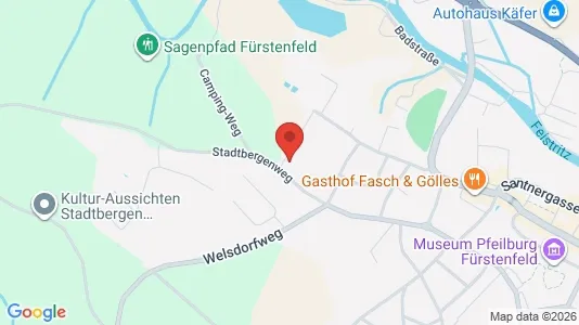 Apartments for rent i Fürstenfeld - kort over placeringen