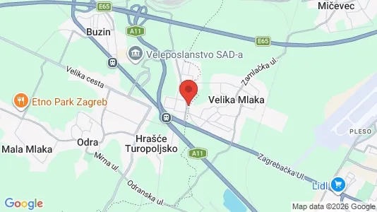 Apartments for rent i Veliko Polje - kort over placeringen