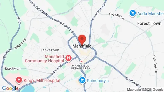 Apartments for rent in Mansfield - Nottinghamshire - Photo from Google Street View