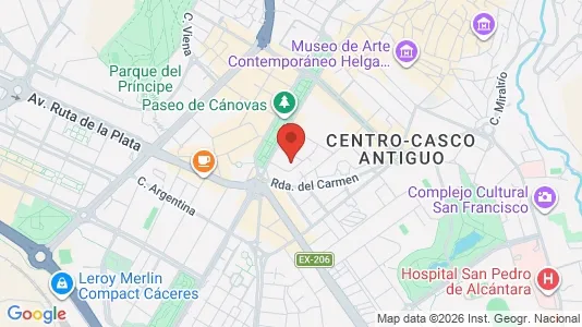 Apartments for rent in Cáceres - Photo from Google Street View